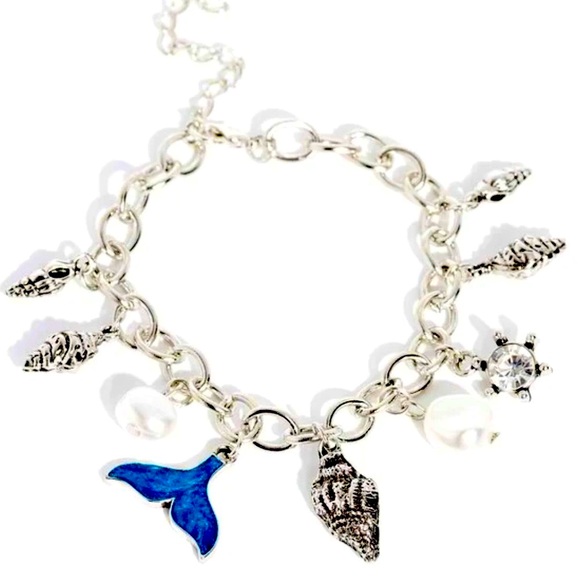 🧜🏻♀️🐚🧜🏼♂️BEACH PLEASE❗️PAPARAZZI “MERMAID FOR EACH OTHER” BLUE BRACELET❗️🧜🏻♀️ - Picture 2 of 4